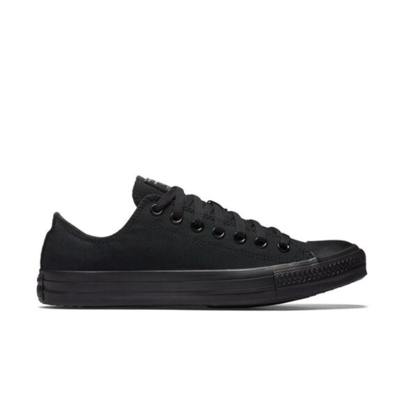CONVERSE Chuck Taylor All Star Mono Canvas Low Top in Black Monochrome - Picture 3 of 8